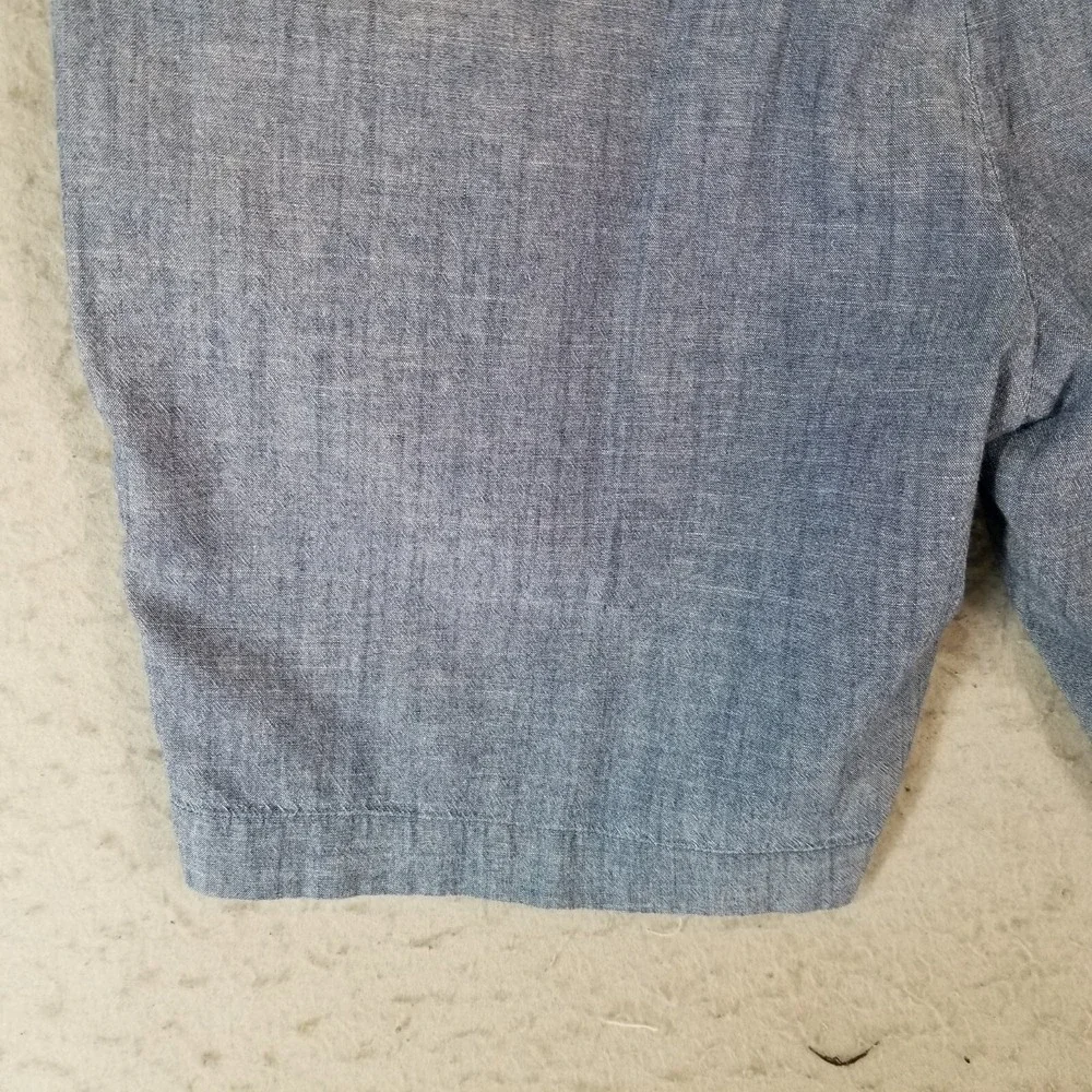 Roundtree & Yorke casuals shorts men's 38x9 blue denim chambray preppy outdoor
